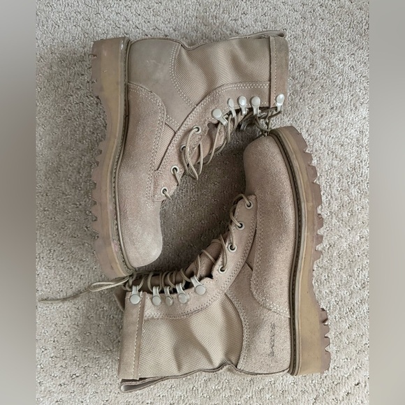 BATES Men Combat Military Desert Coyote Tan Boots-Size 10 in Heel/Toe-Size 4 N - Picture 2 of 12